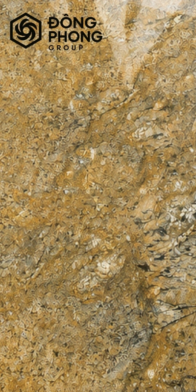Gạch ốp lát khổ lớn 60x120 Catalan 6012-325 - Vân đá travertine be sáng, vân dọc tự nhiên, men matt