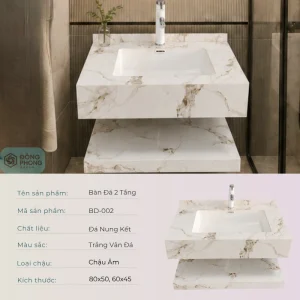 Bàn đá liền chậu  BD-002
