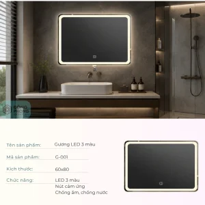 Gương nhà tắm G-001