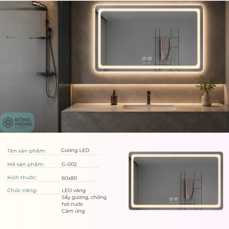 Gương nhà tắm G-002